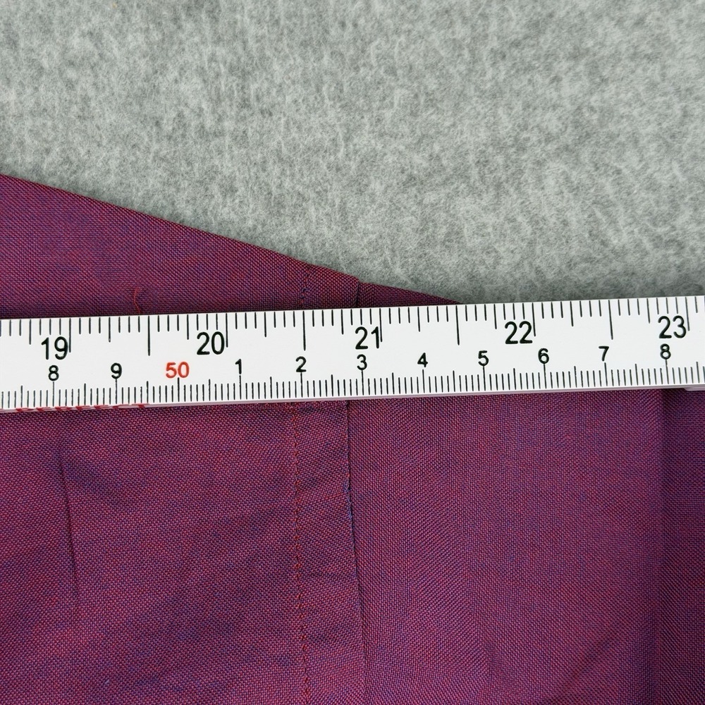 Vintage Brooks Brothers 17-34 Burgundy Cotton French Cuff Dress Shirt Mens XL - Picture 5 of 8